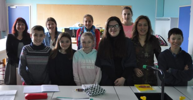 Collégiens Jean-Jacques Perret et Nicole Giraud